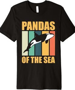 Pandas Of The Sea Ocean Orca Sea Mamal Lover Premium T-Shirt