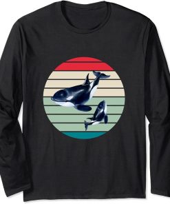 Retro Orca Long Sleeve T-Shirt