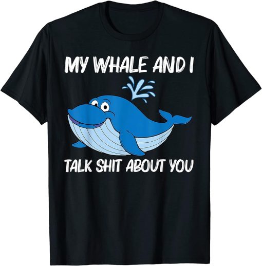 Funny Whale Art For Men Women Orca Narwhal Blue Whales T-Shirt